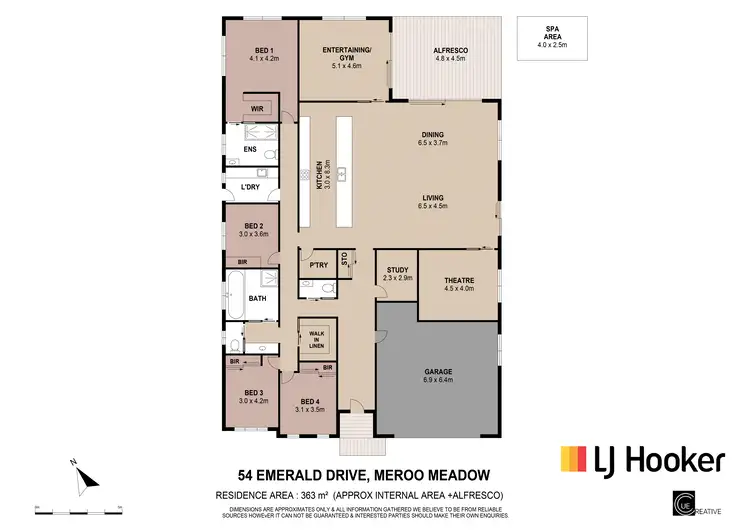 Floorplan of Homely house listing, 54 Emerald Drive, Meroo Meadow NSW 2540