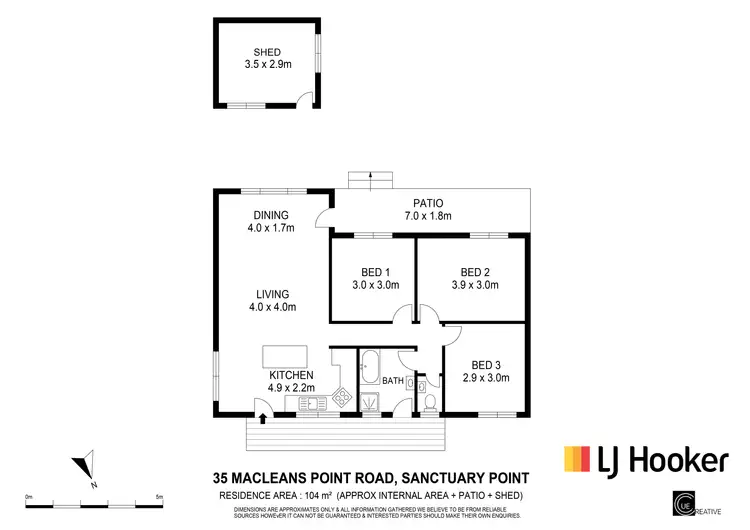 Floorplan of Homely house listing, 35 Macleans Point Road, Sanctuary Point NSW 2540