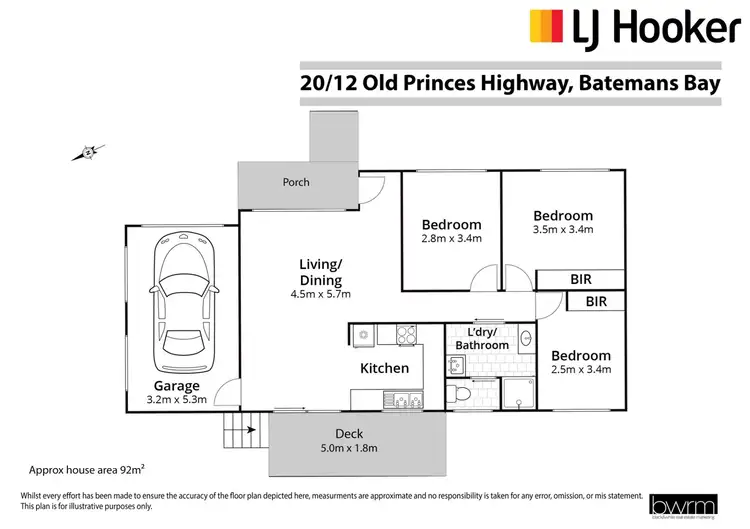 Floorplan of Homely unit listing, 20/12 Old Princes Highway, Batemans Bay NSW 2536