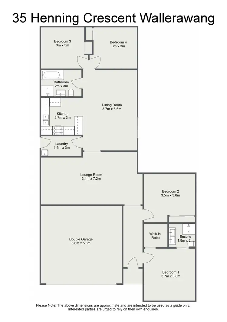 Floorplan of Homely house listing, 35 Henning Crescent, Wallerawang NSW 2845