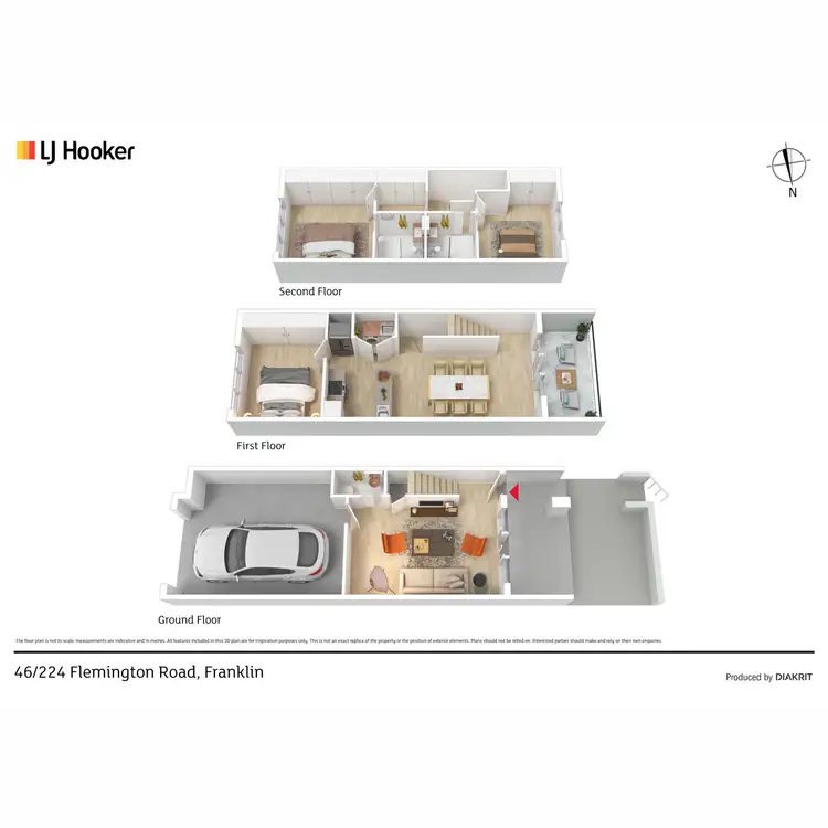 Floorplan of Homely townhouse listing, 46/224 Flemington Road, Harrison ACT 2914