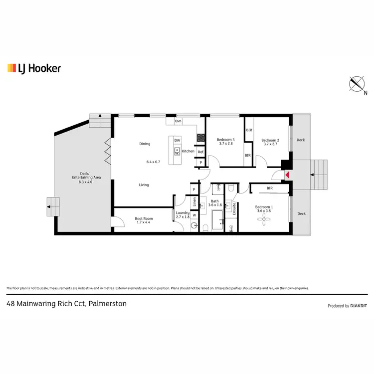 Floorplan of Homely house listing, 48 Mainwaring Rich Circuit, Palmerston ACT 2913