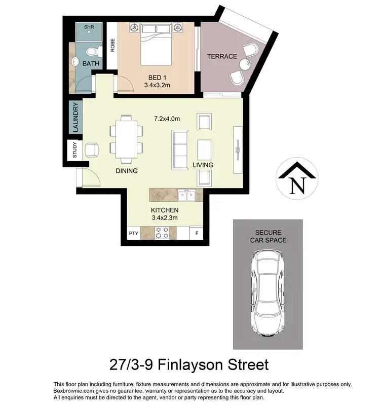 Floorplan of Homely unit listing, 27/3-9 Finlayson Street, Lane Cove NSW 2066