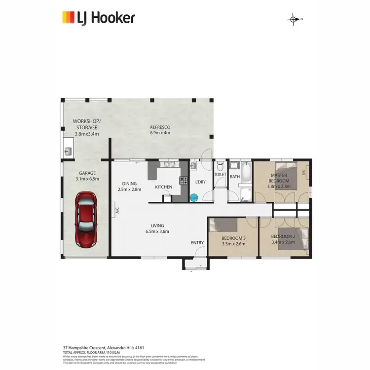 Floorplan of Homely house listing, 37 Hampshire Crescent, Alexandra Hills QLD 4161