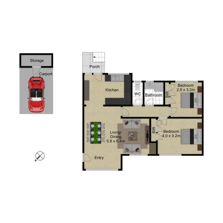 Floorplan of Homely apartment listing, 12/86 Anzac Parade, Campbell ACT 2612