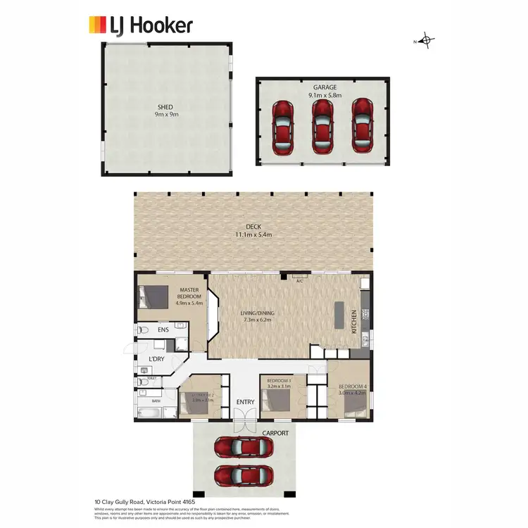Floorplan of Homely house listing, 10 Clay Gully Road, Victoria Point QLD 4165