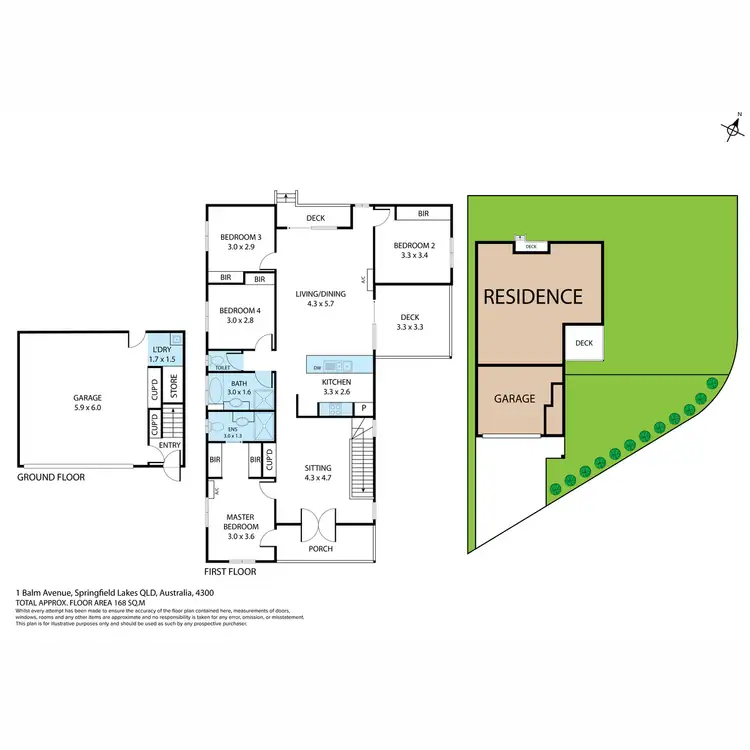 Floorplan of Homely house listing, 1 Balm Avenue, Springfield Lakes QLD 4300