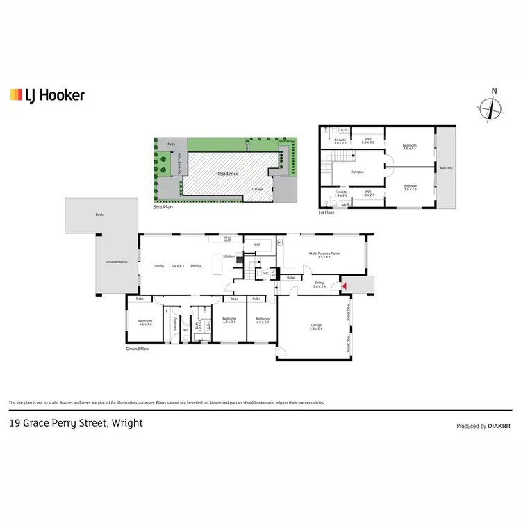 Floorplan of Homely house listing, 19 Grace Perry Street, Wright ACT 2611