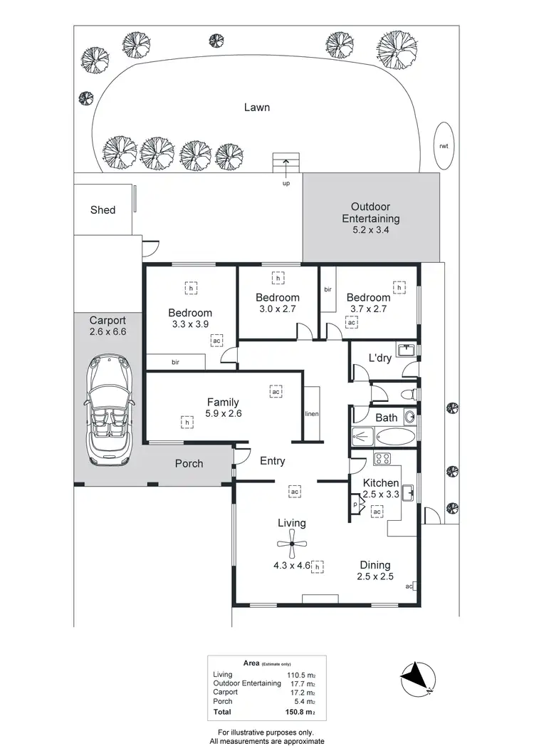 Floorplan of Homely house listing, 15a Barcelona Drive, Happy Valley SA 5159