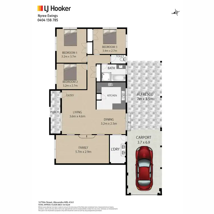 Floorplan of Homely house listing, 10 Title Street, Alexandra Hills QLD 4161