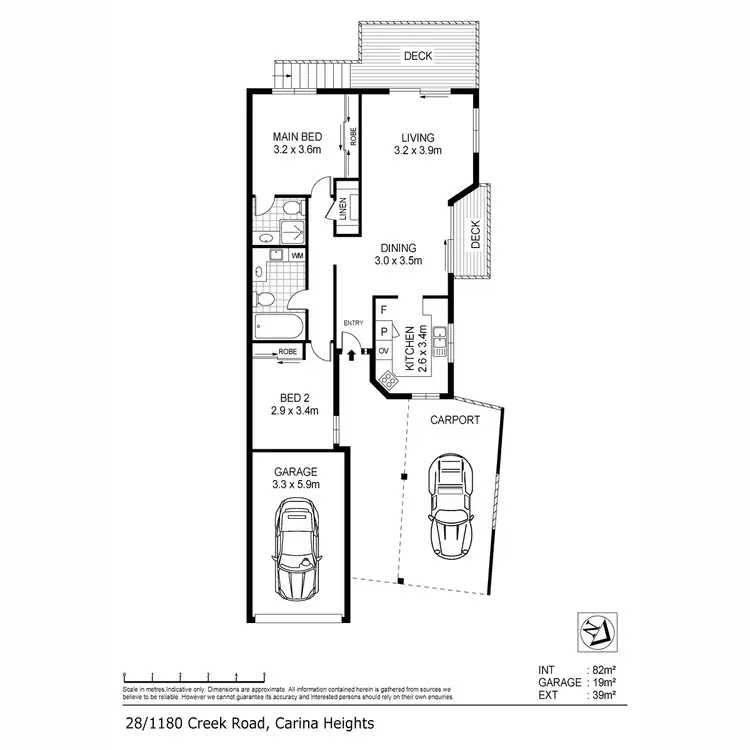 Floorplan of Homely villa listing, 28/1180 Creek Road, Carina Heights QLD 4152