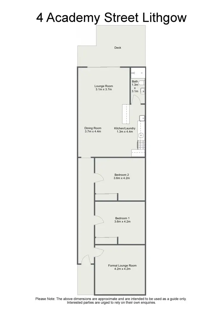 Floorplan of Homely house listing, 4 Academy Street, Lithgow NSW 2790