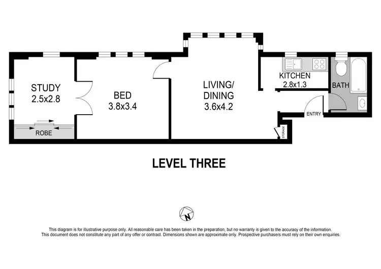 Floorplan of Homely house listing, 16/39 Roslyn Gardens, Elizabeth Bay NSW 2011