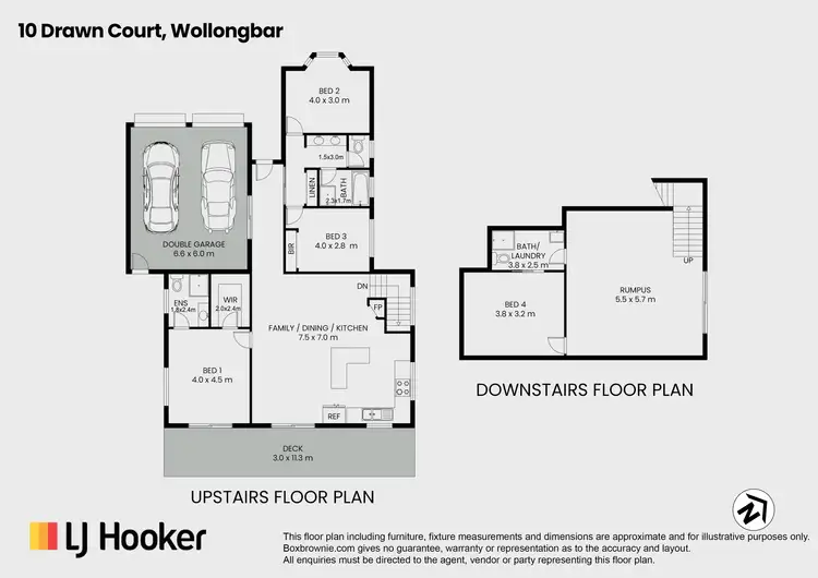 Floorplan of Homely house listing, 10 Drawn Court, Wollongbar NSW 2477