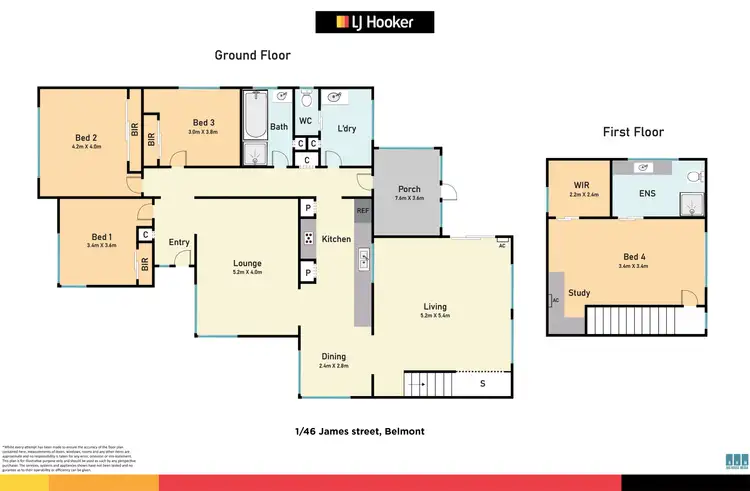 Floorplan of Homely house listing, 1/46 James St, Belmont VIC 3216
