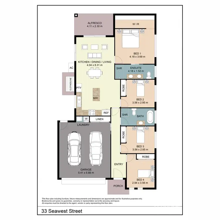 Floorplan of Homely house listing, 33 Seawest Street, Yarrabilba QLD 4207