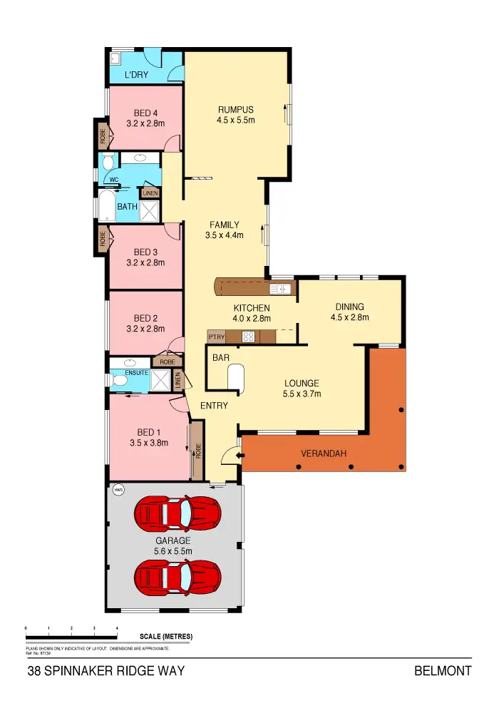 Floorplan of Homely house listing, 38 Spinnaker Ridge Way, Belmont NSW 2280