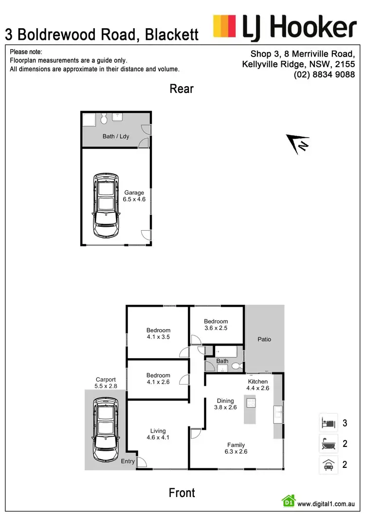 Floorplan of Homely house listing, 3 Boldrewood Road, Blackett NSW 2770