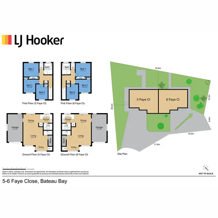 Floorplan of Homely semi-detached listing, 5-6 Faye Close, Bateau Bay NSW 2261
