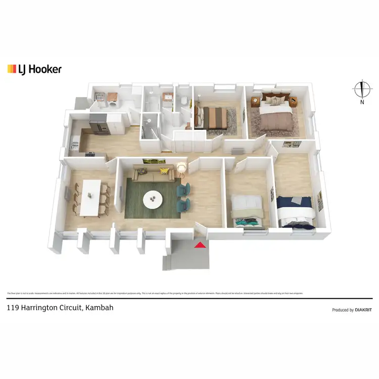 Floorplan of Homely house listing, 119 Harrington Circuit, Kambah ACT 2902