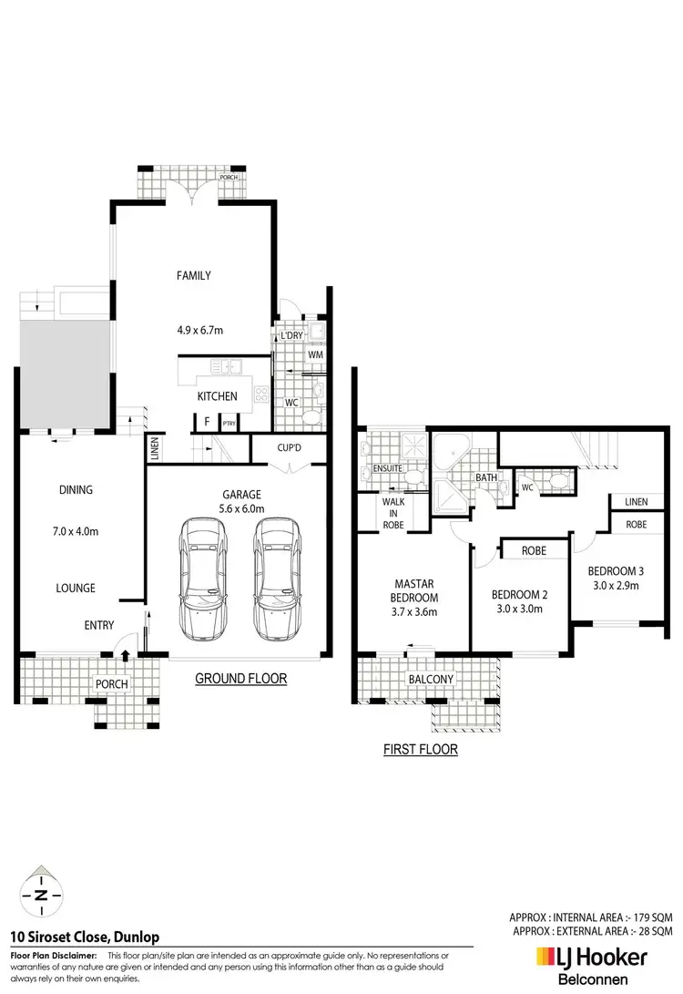 Floorplan of Homely house listing, 10 Siroset Close, Dunlop ACT 2615