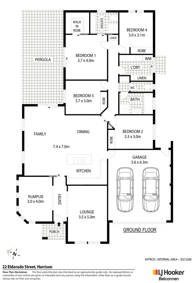 Floorplan of Homely house listing, 22 Eldorado Street, Harrison ACT 2914