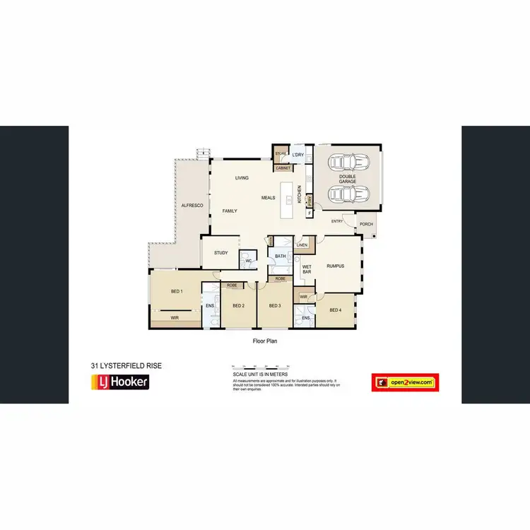 Floorplan of Homely house listing, 31 Lysterfield Rise, Upper Coomera QLD 4209