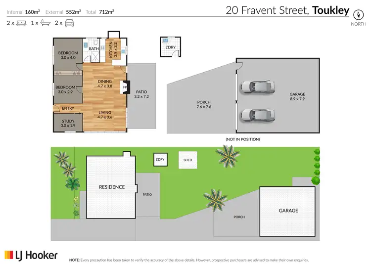 Floorplan of Homely house listing, 20 Fravent Street, Toukley NSW 2263