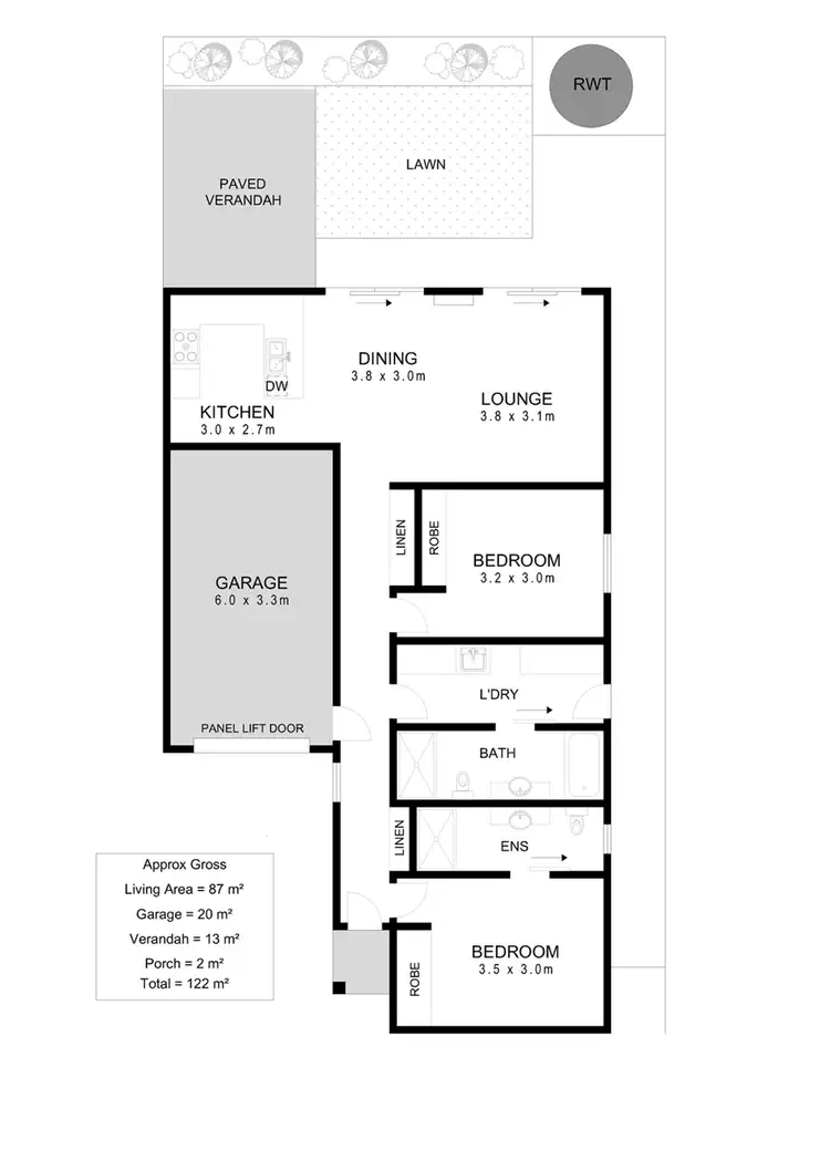 Floorplan of Homely unit listing, Unit 1/38 Murray Street, Albert Park SA 5014