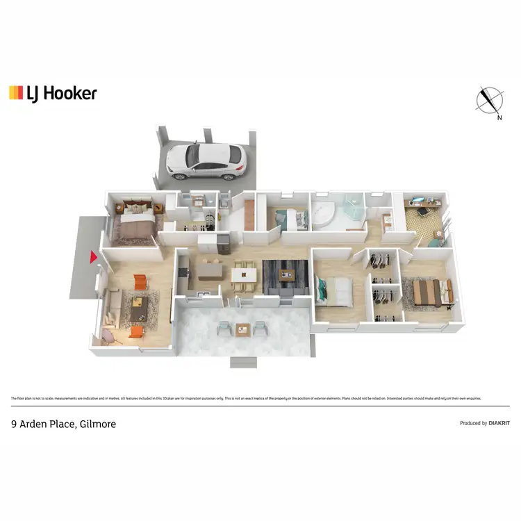 Floorplan of Homely house listing, 9 Arden Place, Gilmore ACT 2905