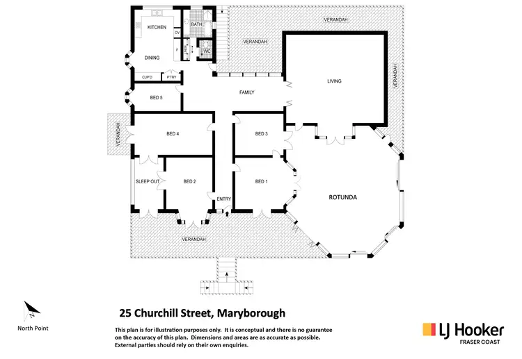 Floorplan of Homely house listing, 25 Churchill Street, Maryborough QLD 4650