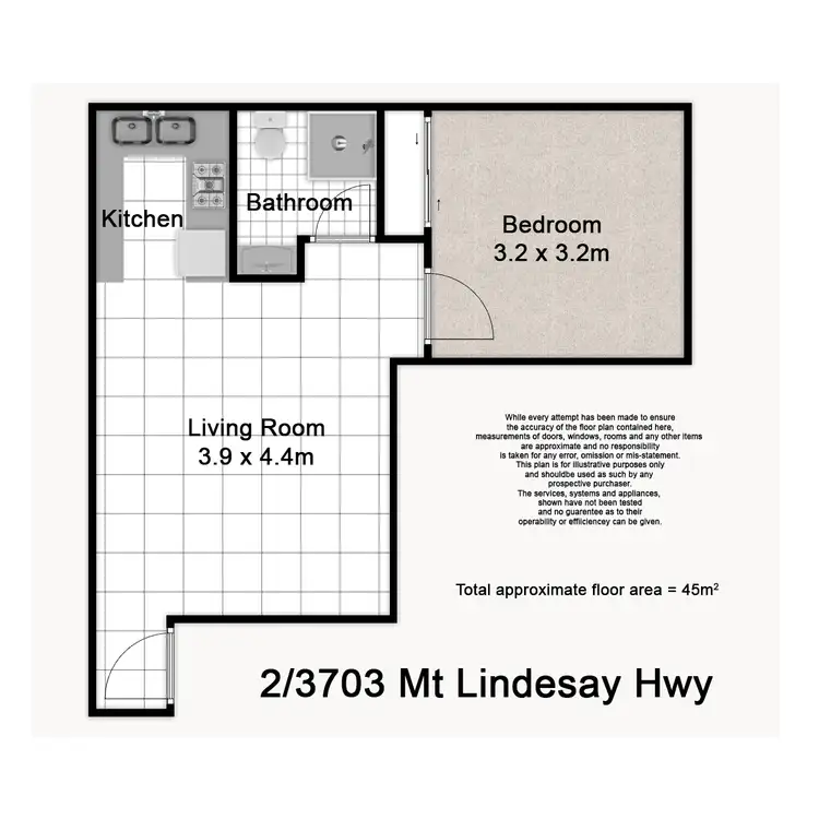 Floorplan of Homely unit listing, 2/3691-3703 Mount Lindesay Highway, Park Ridge QLD 4125