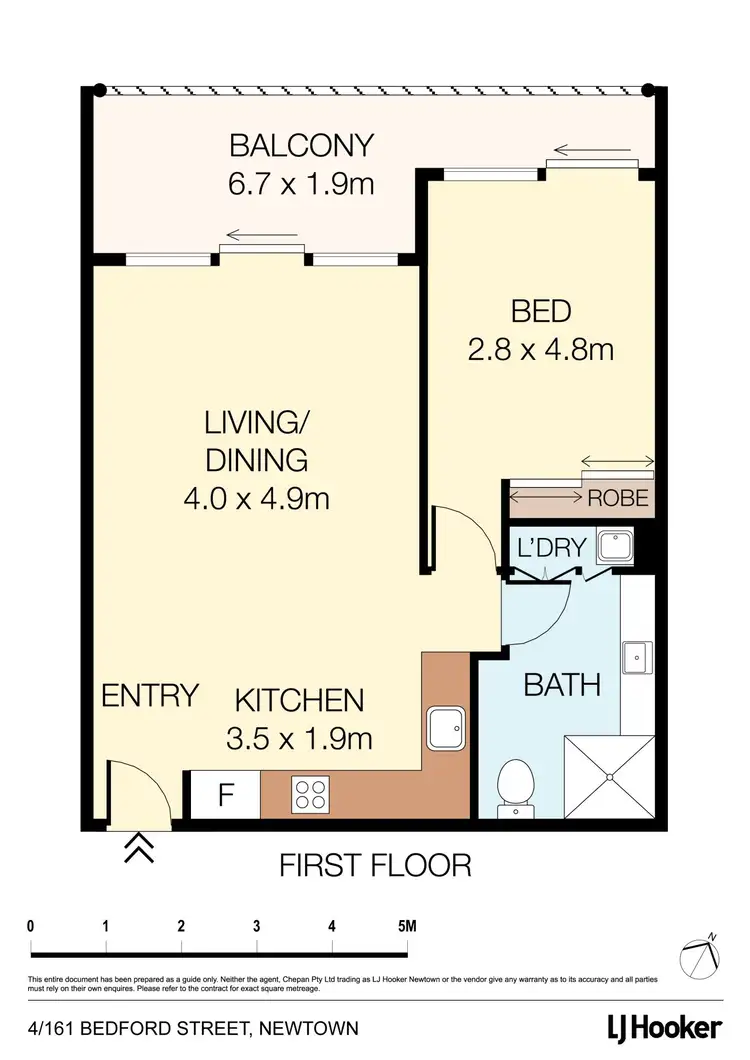 Floorplan of Homely apartment listing, 4/161 Bedford Street, Newtown NSW 2042