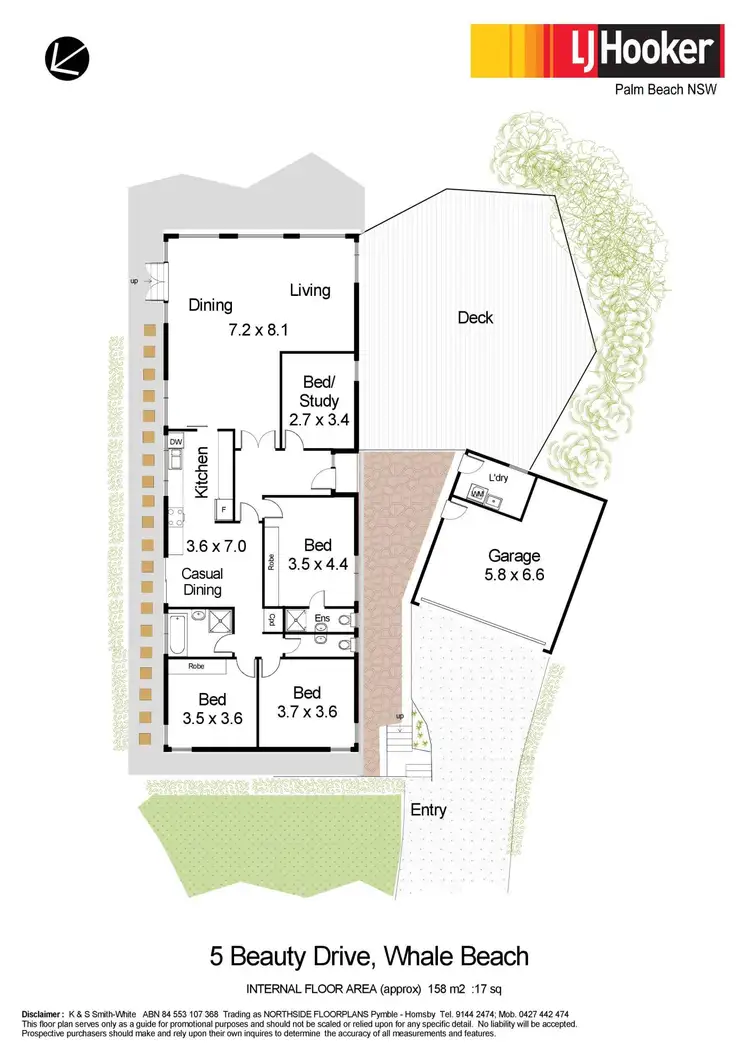 Floorplan of Homely house listing, 5 Beauty Drive, Whale Beach NSW 2107