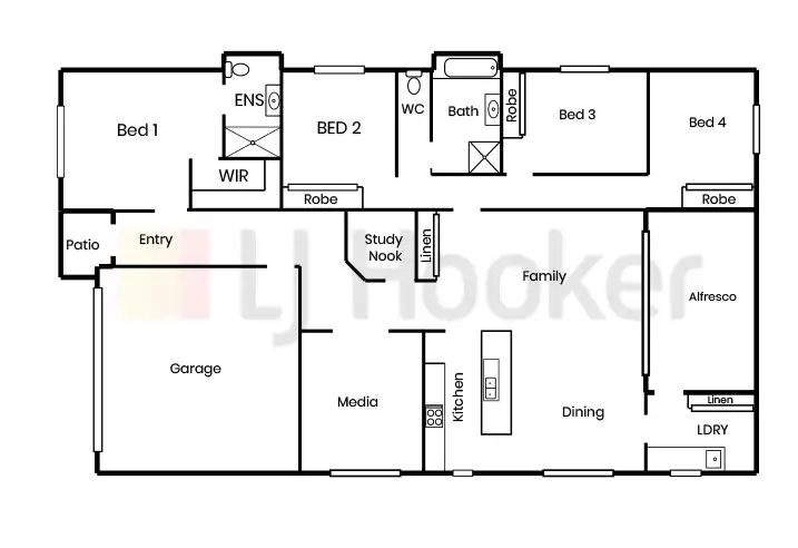 Floorplan of Homely house listing, 2 Echo Drive, Harrington NSW 2427