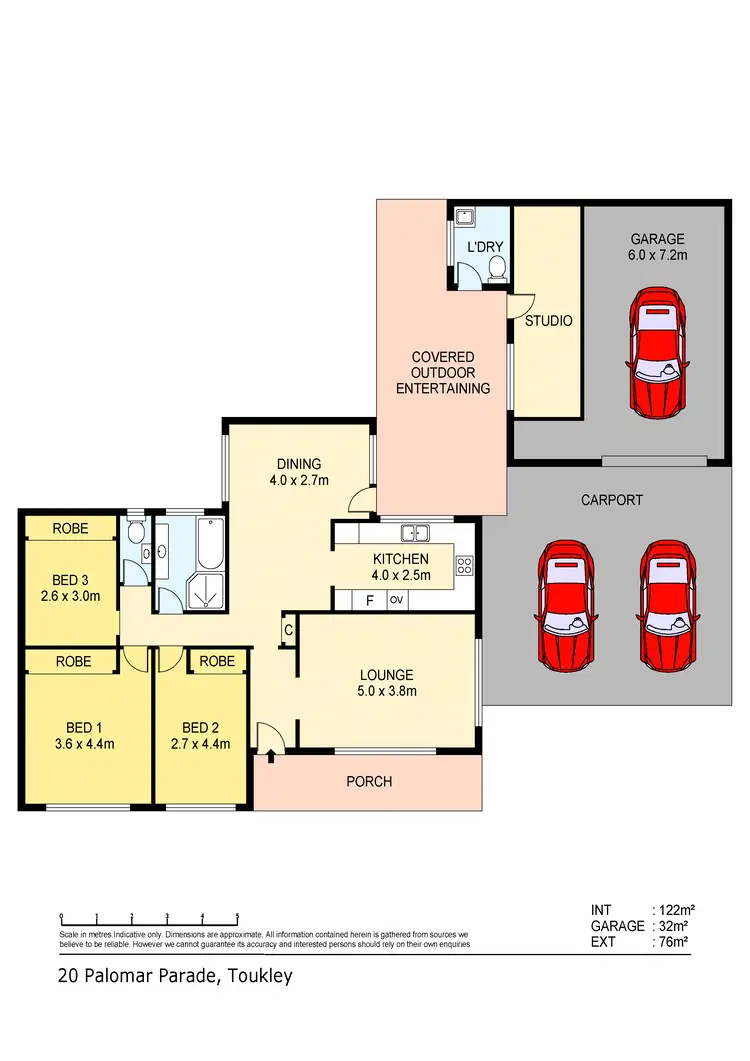 Floorplan of Homely house listing, 20 Palomar Parade, Toukley NSW 2263