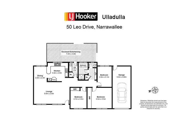 Floorplan of Homely house listing, 50 Leo Drive, Narrawallee NSW 2539