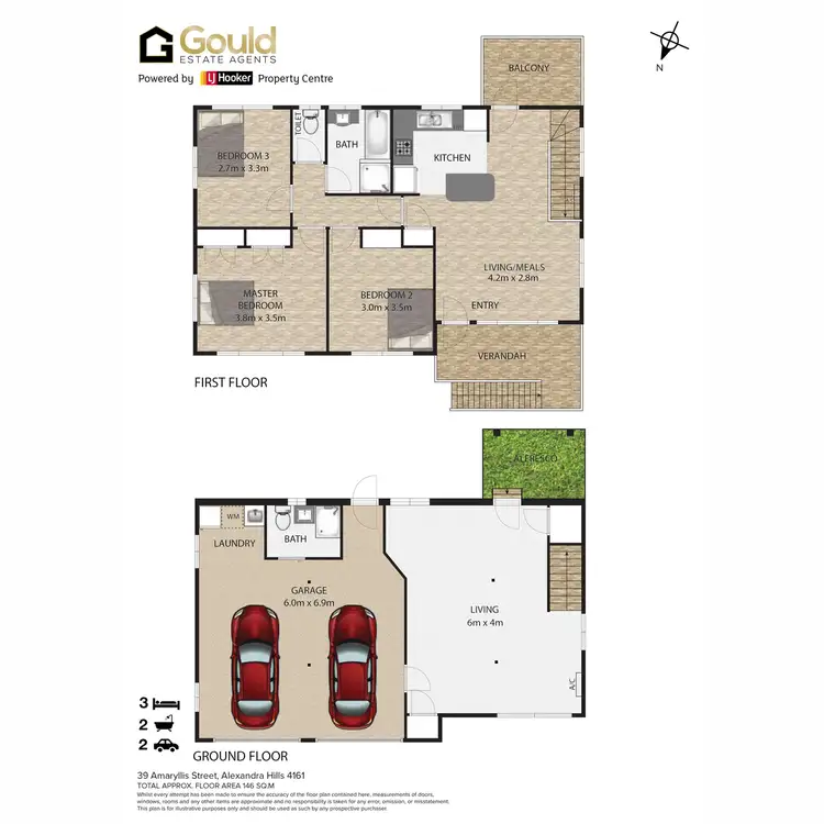 Floorplan of Homely house listing, 39 Amaryllis Street, Alexandra Hills QLD 4161