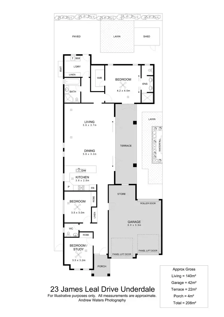 Floorplan of Homely house listing, 23 James Leal Drive, Underdale SA 5032