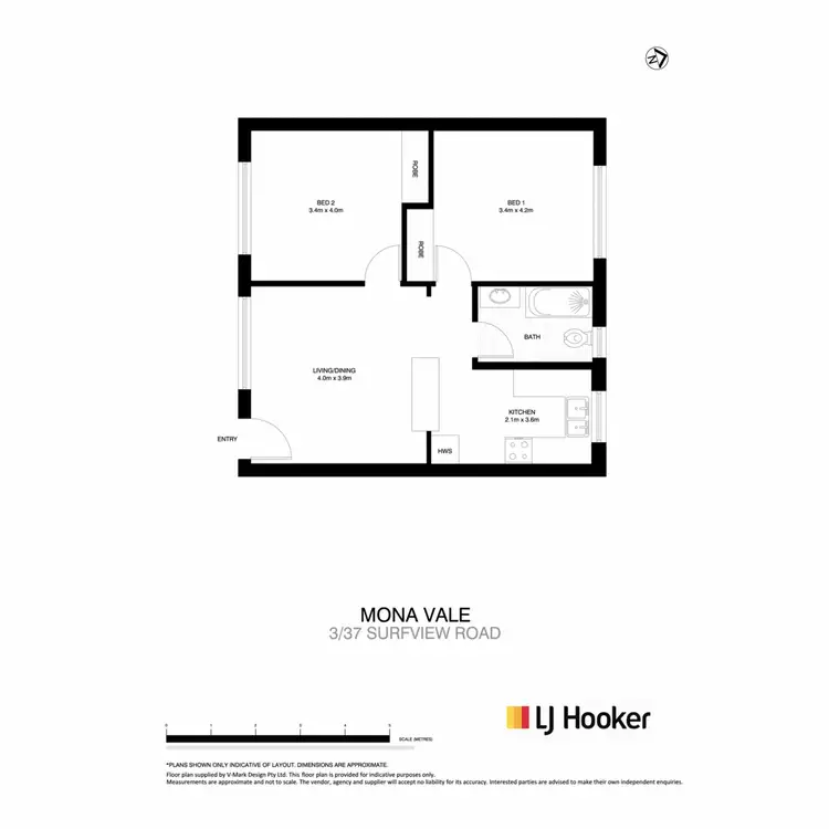 Floorplan of Homely apartment listing, 3/37 Surfview Road, Mona Vale NSW 2103