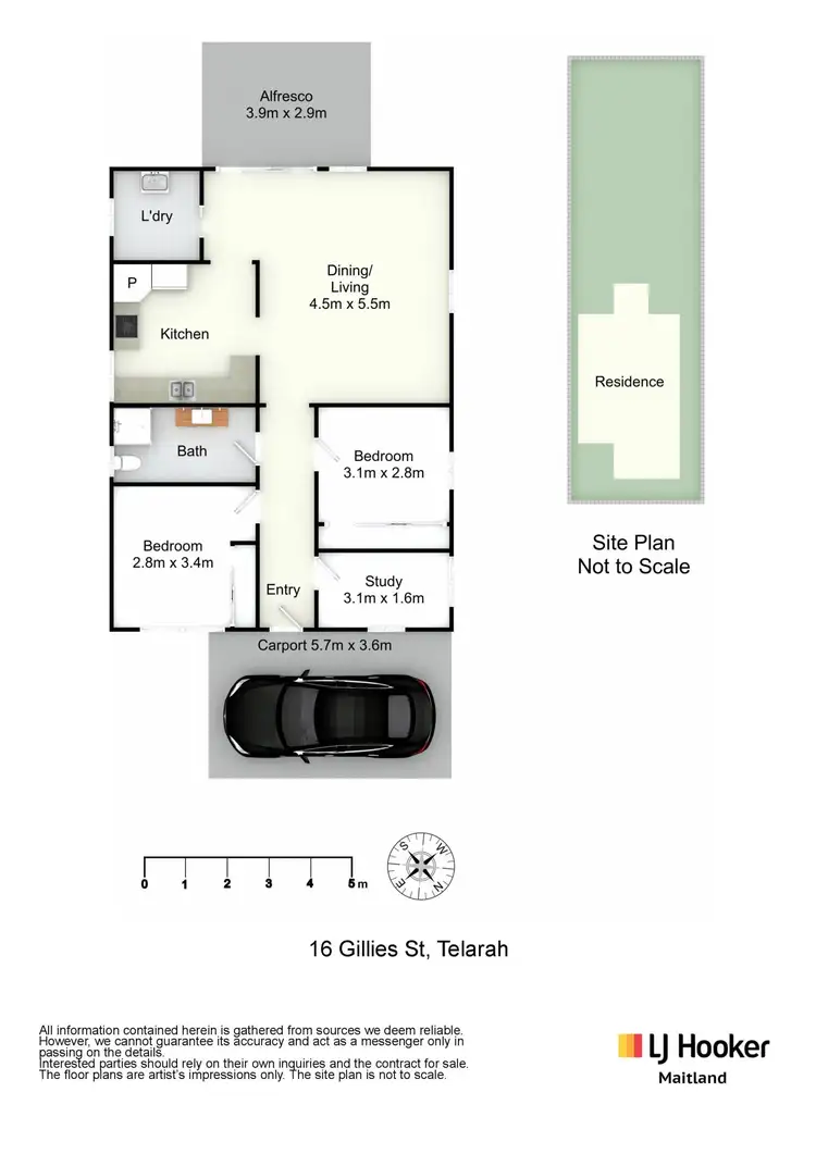 Floorplan of Homely house listing, 16 Gillies Street, Rutherford NSW 2320