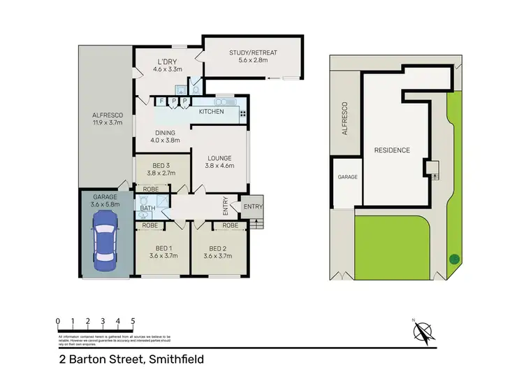 Floorplan of Homely house listing, 2 Barton Street, Smithfield NSW 2164