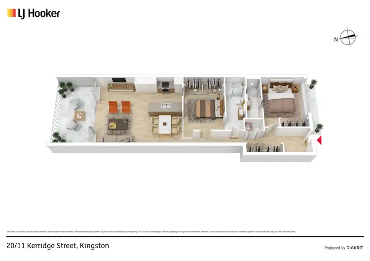 Floorplan of Homely unit listing, 20/11 Kerridge Street, Kingston ACT 2604