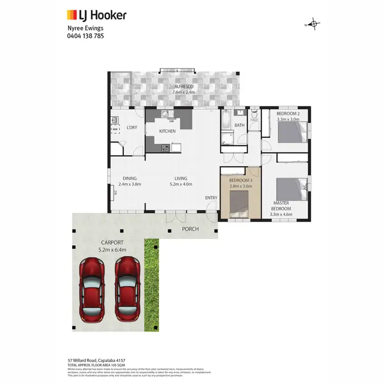 Floorplan of Homely house listing, 57 Willard Road, Capalaba QLD 4157