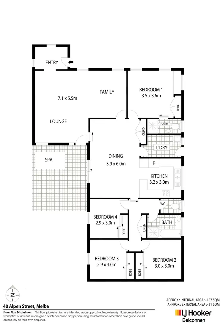 Floorplan of Homely house listing, 40 Alpen Street, Melba ACT 2615