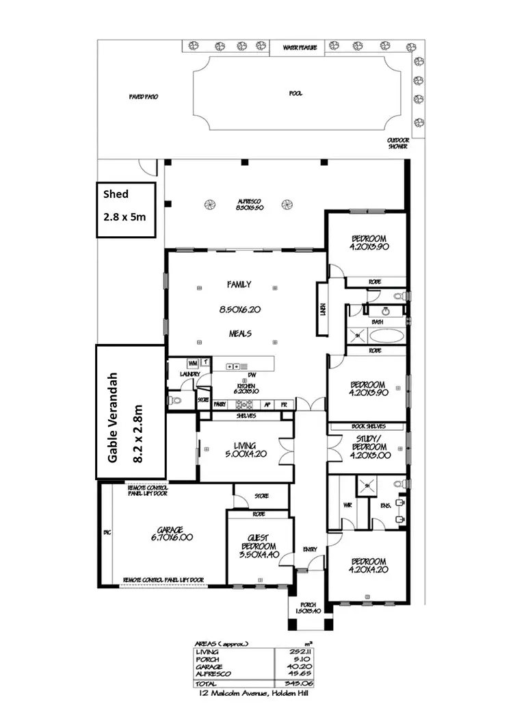 Floorplan of Homely house listing, 12 Malcolm Street, Holden Hill SA 5088