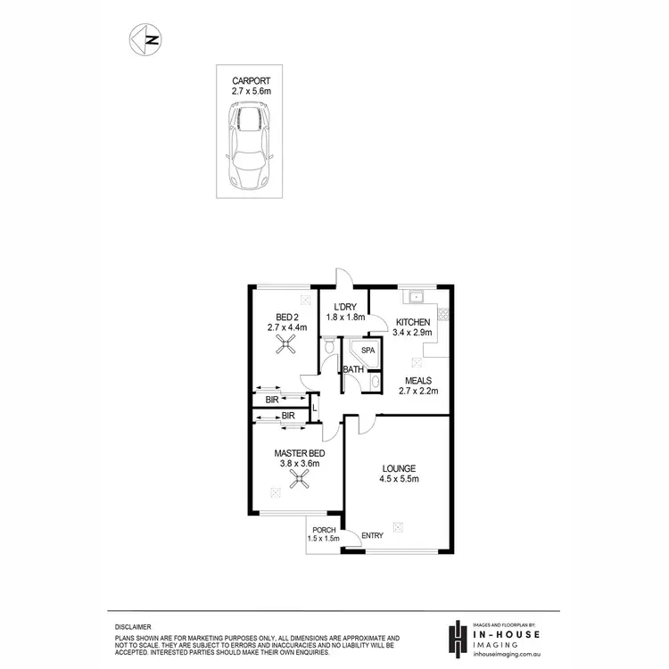 Floorplan of Homely unit listing, 1/394 Glynburn Road, Kensington Gardens SA 5068