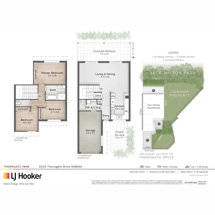 Floorplan of Homely townhouse listing, 31/23 Thorngate Drive, Robina QLD 4226