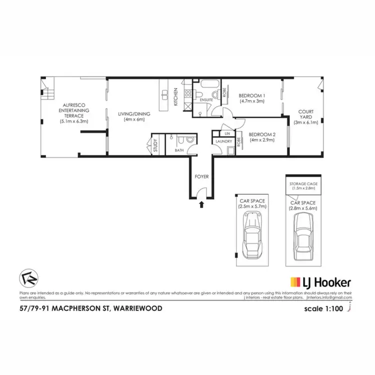 Floorplan of Homely apartment listing, 57/79-91 Macpherson Street, Warriewood NSW 2102