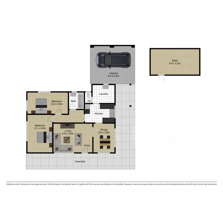 Floorplan of Homely house listing, 42 Nimbin Street, Narrabundah ACT 2604
